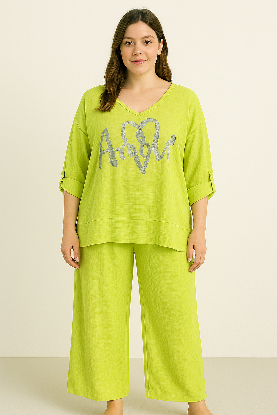 AMOUR FOILED PRINT CO-ORD SET