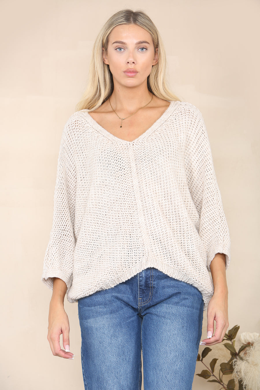 Loose knit relaxed jumper