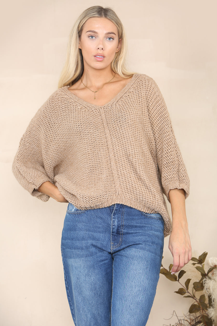 Loose knit relaxed jumper