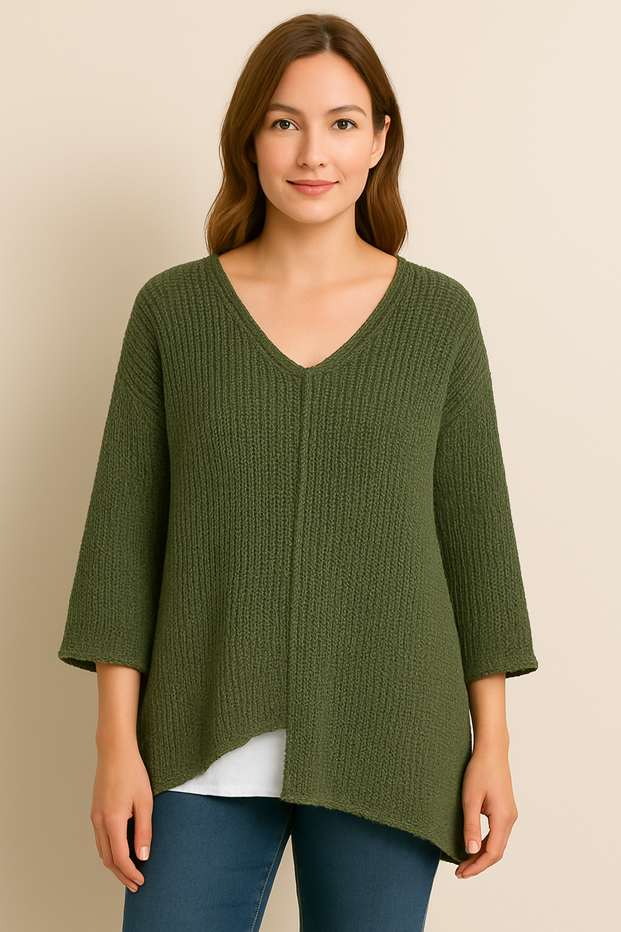 PREMIUM PURE COTTON CROTCHET ASYMMETRIC OVER TOP