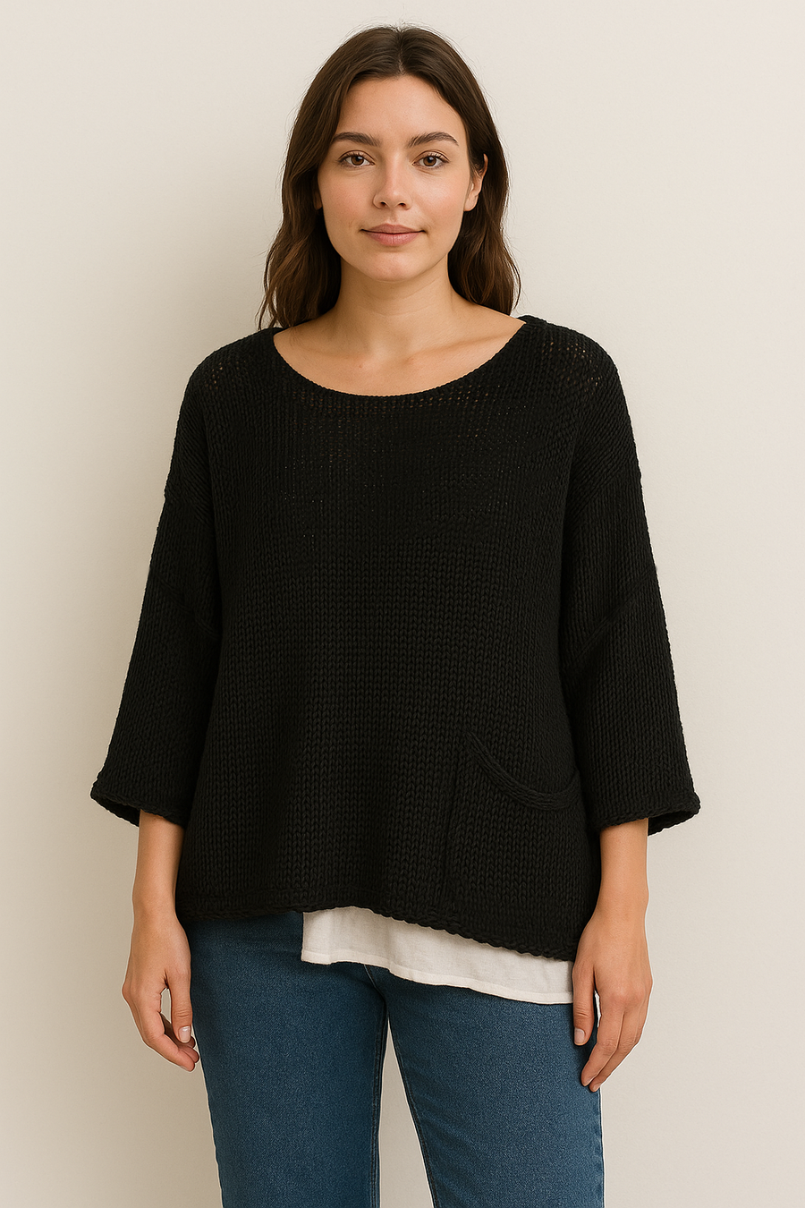 PREMIUM PURE COTTON CROTCHET OVER TOP WITH POCKET