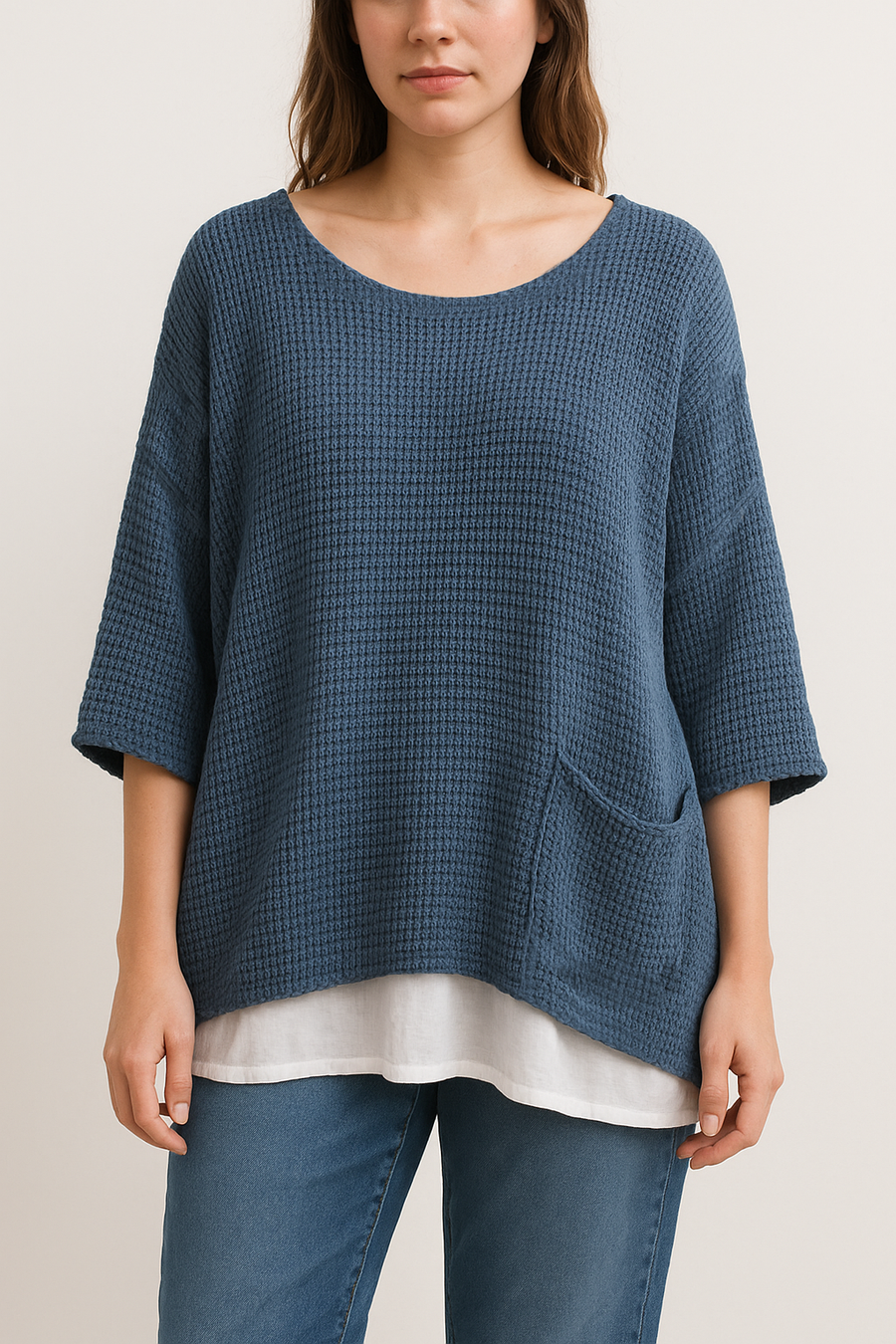 PREMIUM PURE COTTON CROTCHET OVER TOP WITH POCKET