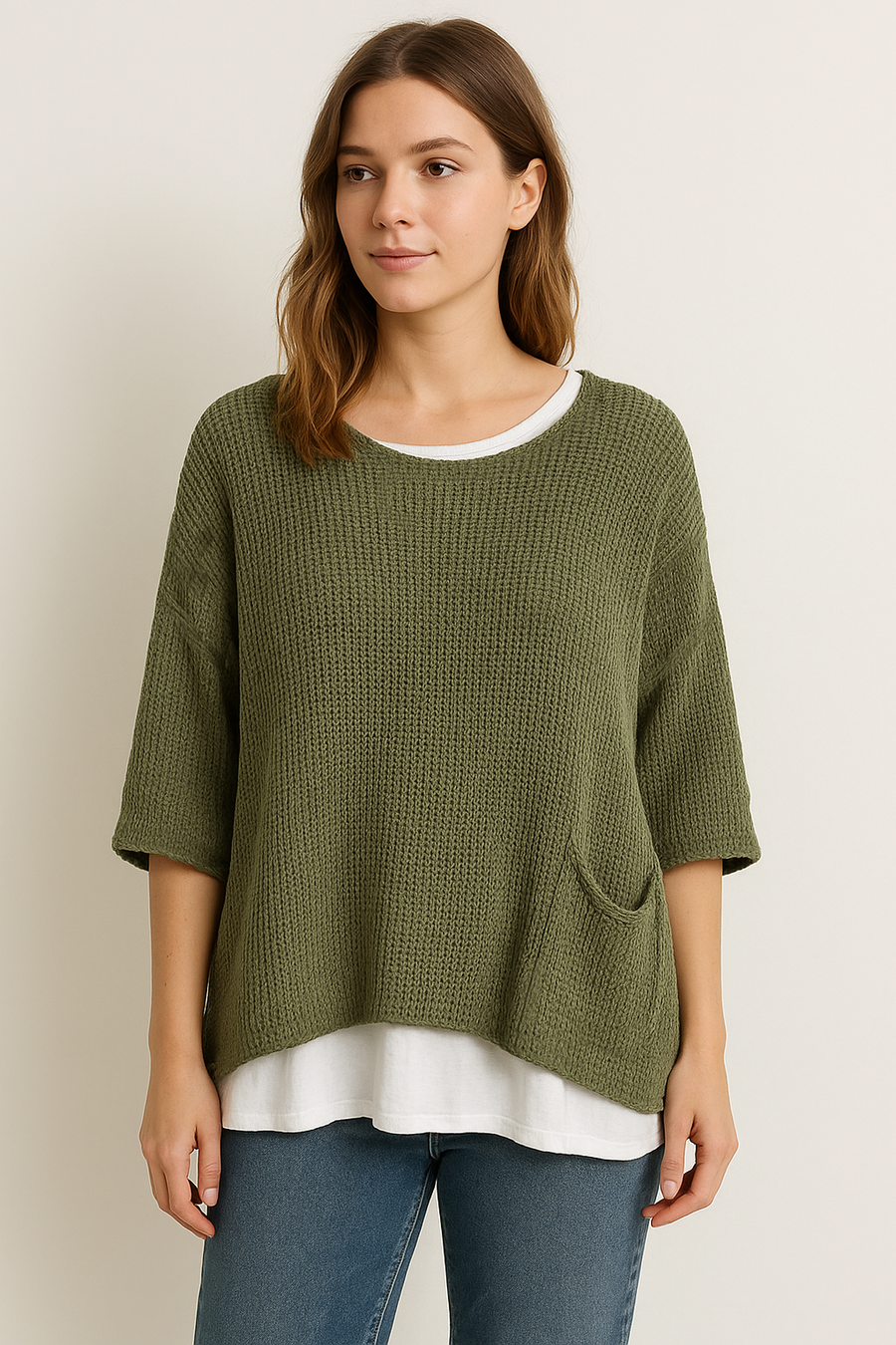 PREMIUM PURE COTTON CROTCHET OVER TOP WITH POCKET