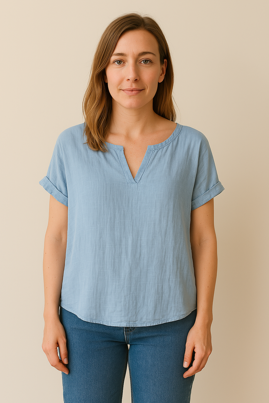 100% cotton t-shirt semi sheer