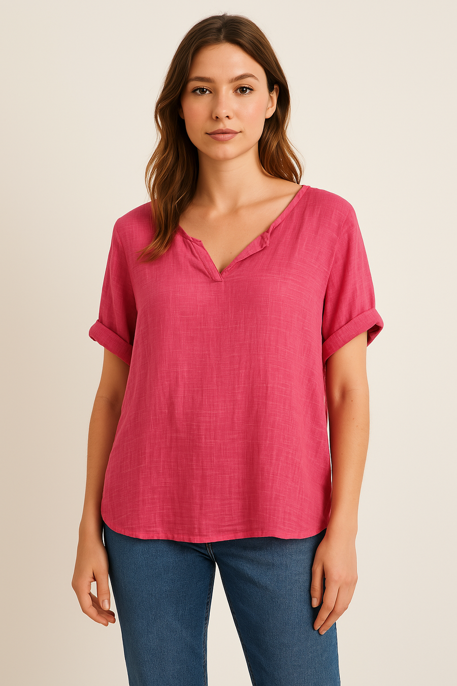 100% cotton t-shirt semi sheer
