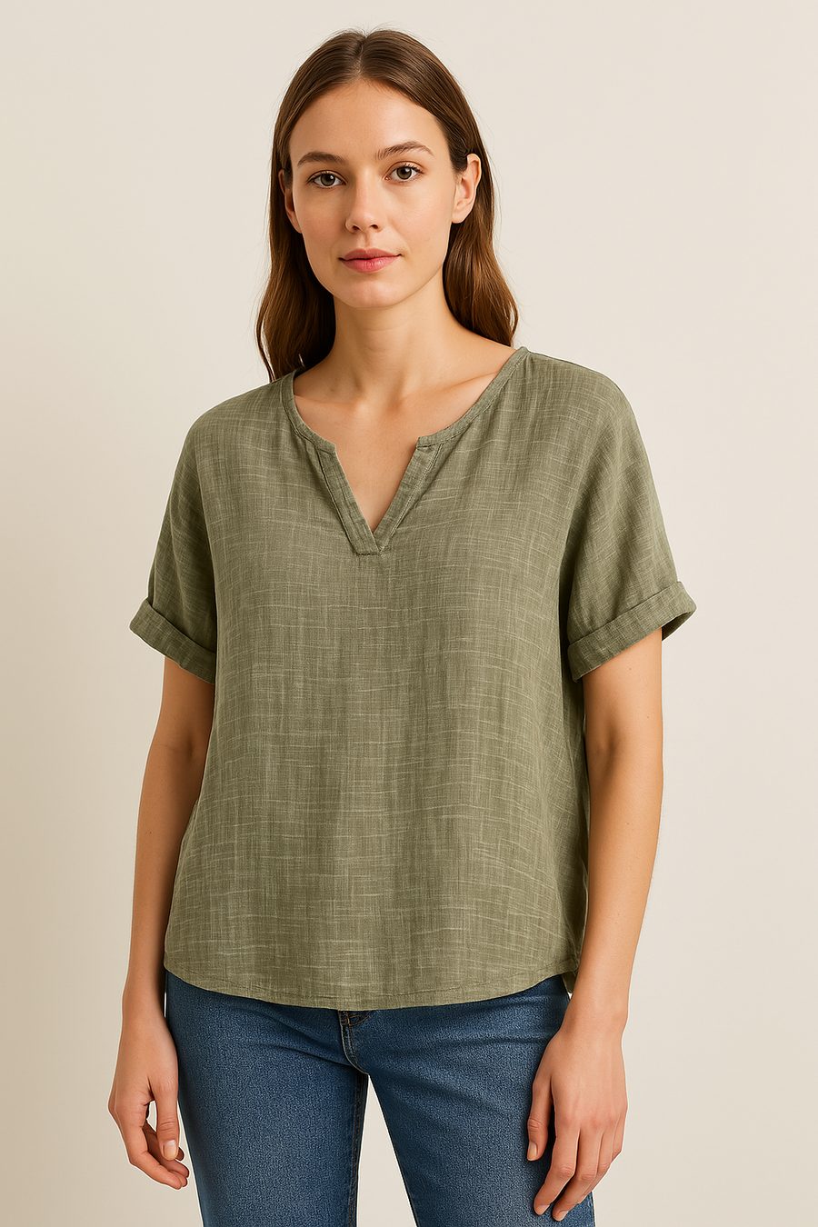 100% cotton t-shirt semi sheer