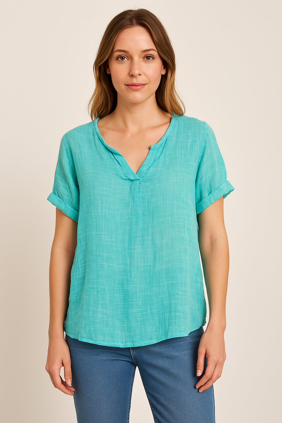 100% cotton t-shirt semi sheer