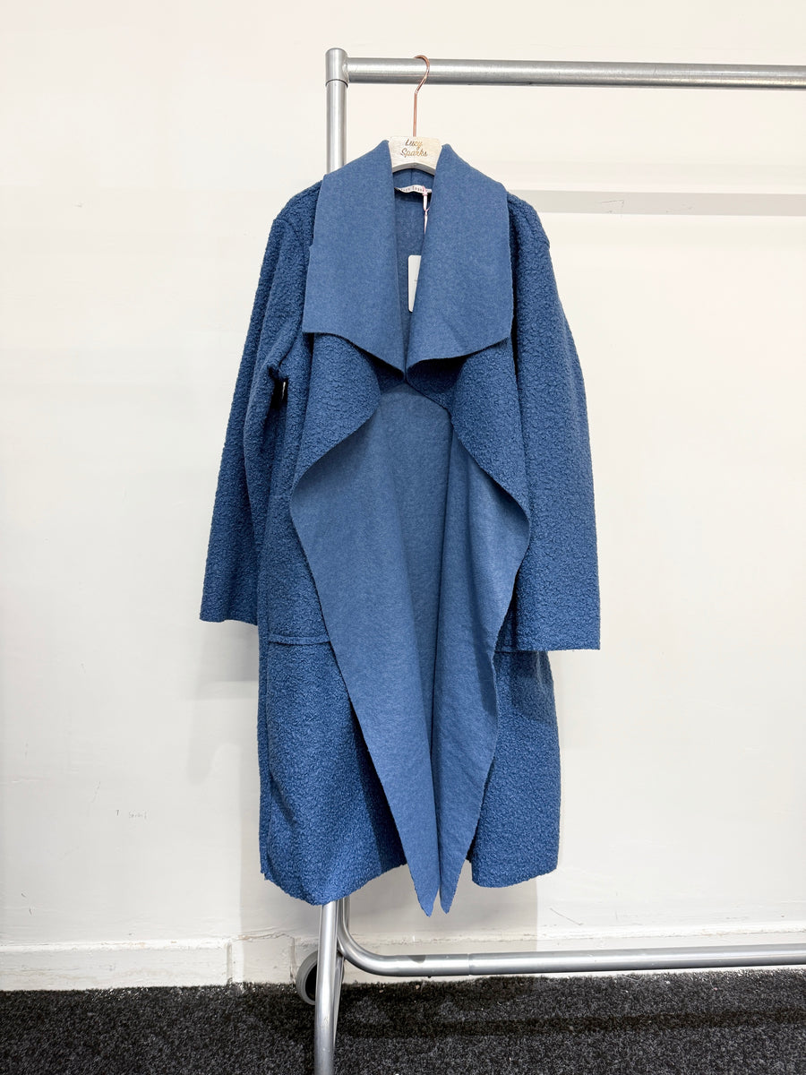 Draped Boucle' Coat