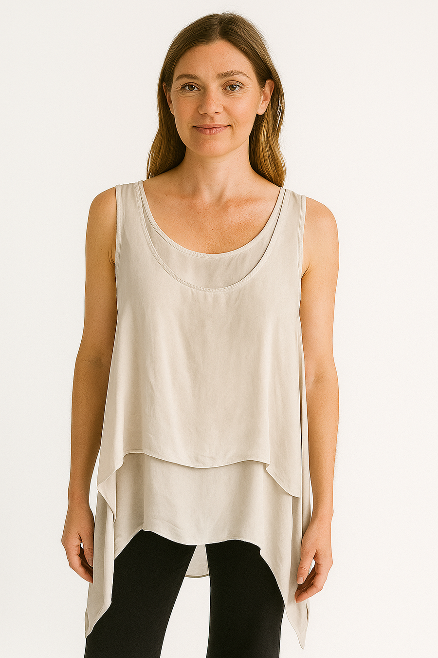 COLD WASHED 2 PIECE SLEEVELESS TOP