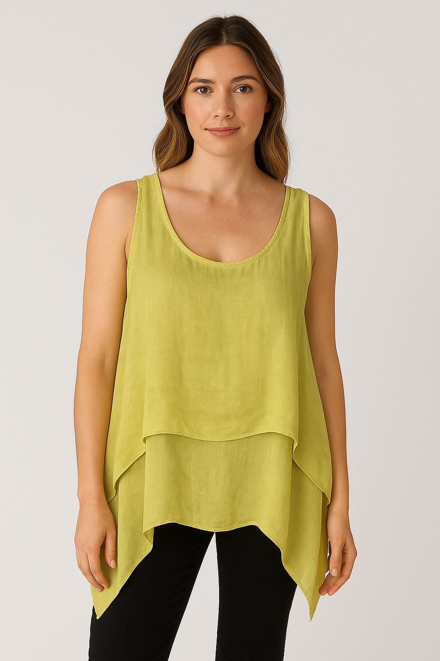COLD WASHED 2 PIECE SLEEVELESS TOP