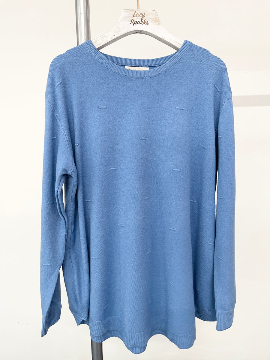 Embossed Design Soft Knit Jumper