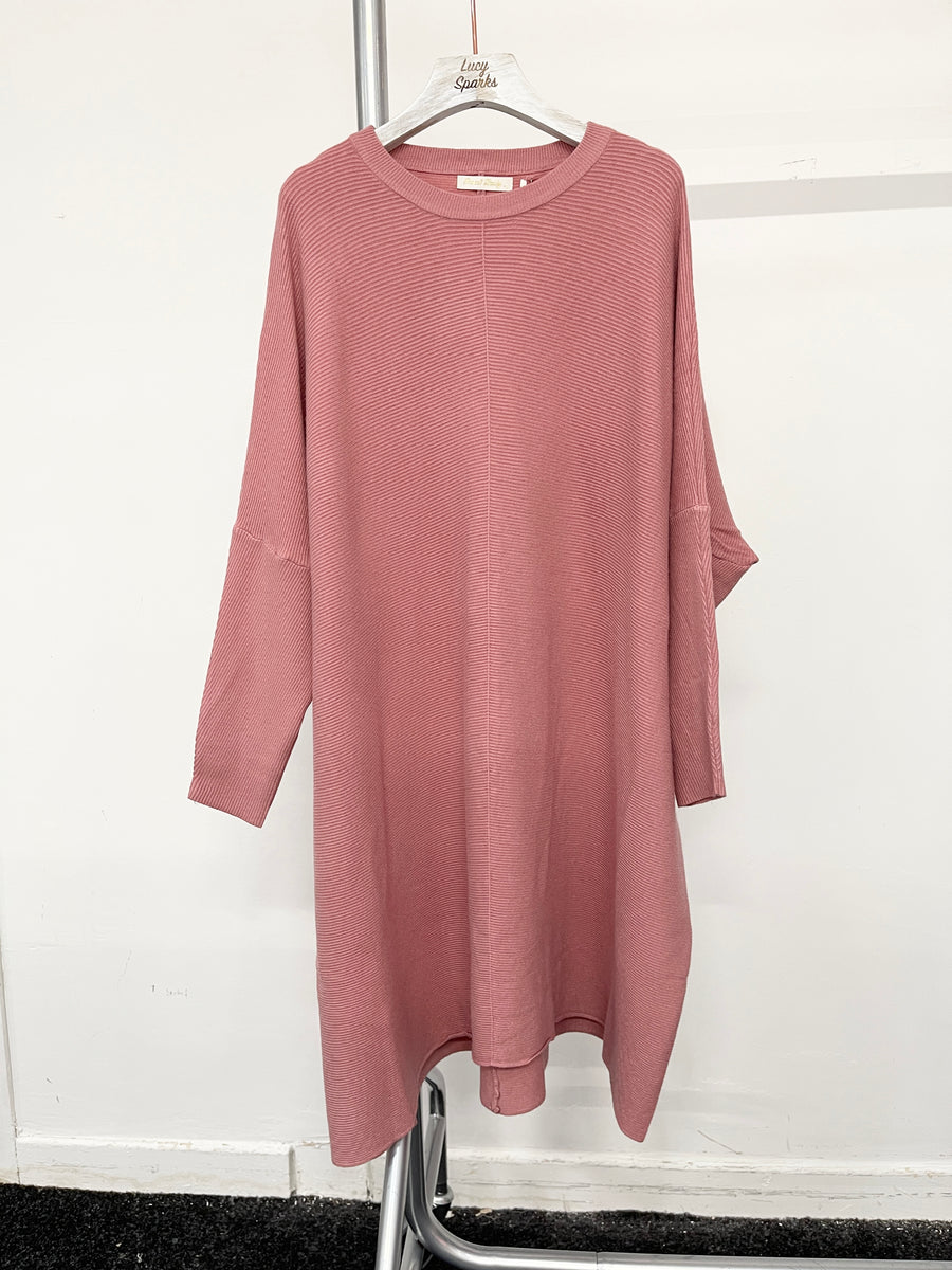 Ribbed Soft Knit Plus Size Dress