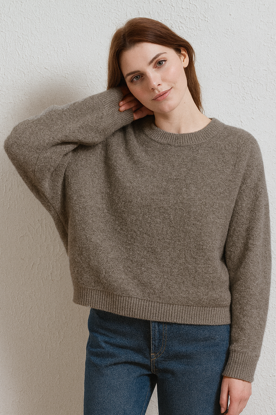 PREMIUM WOOL BLEND FLUFFY KNIT JUMPER