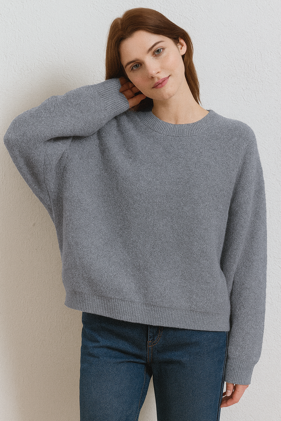 PREMIUM WOOL BLEND FLUFFY KNIT JUMPER