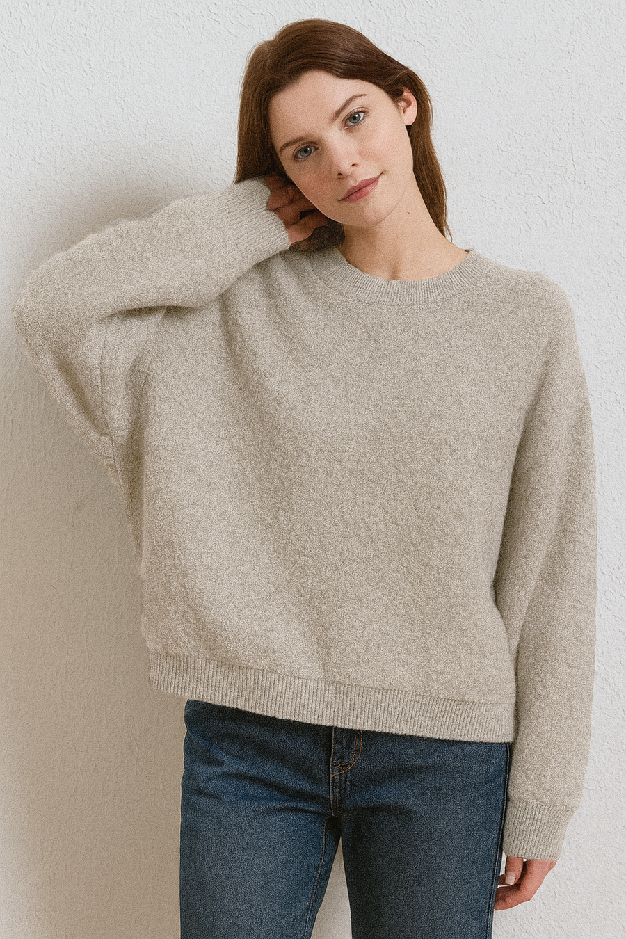 PREMIUM WOOL BLEND FLUFFY KNIT JUMPER
