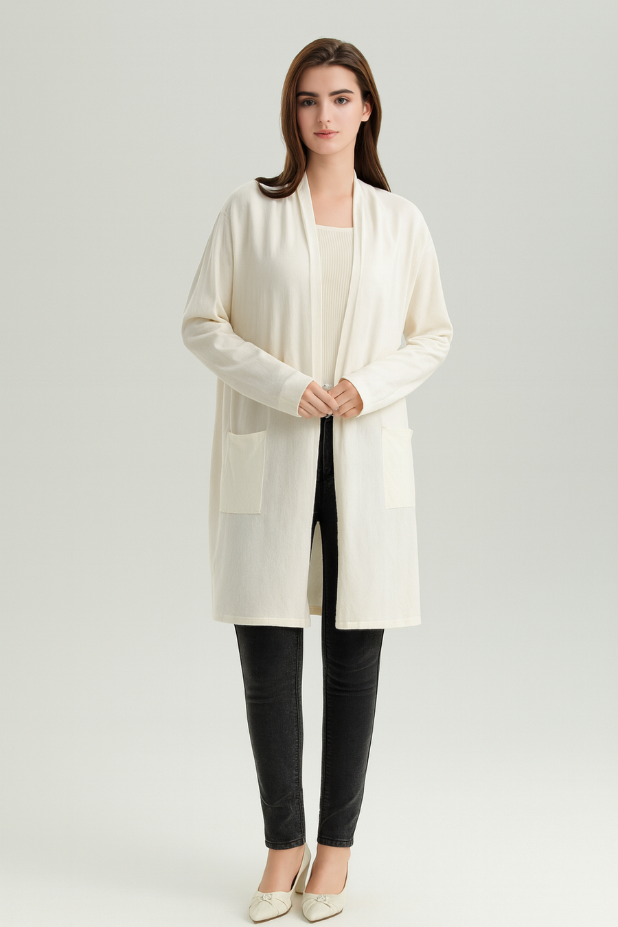SOFT KNIT CARDIGAN WITH POCKETS
