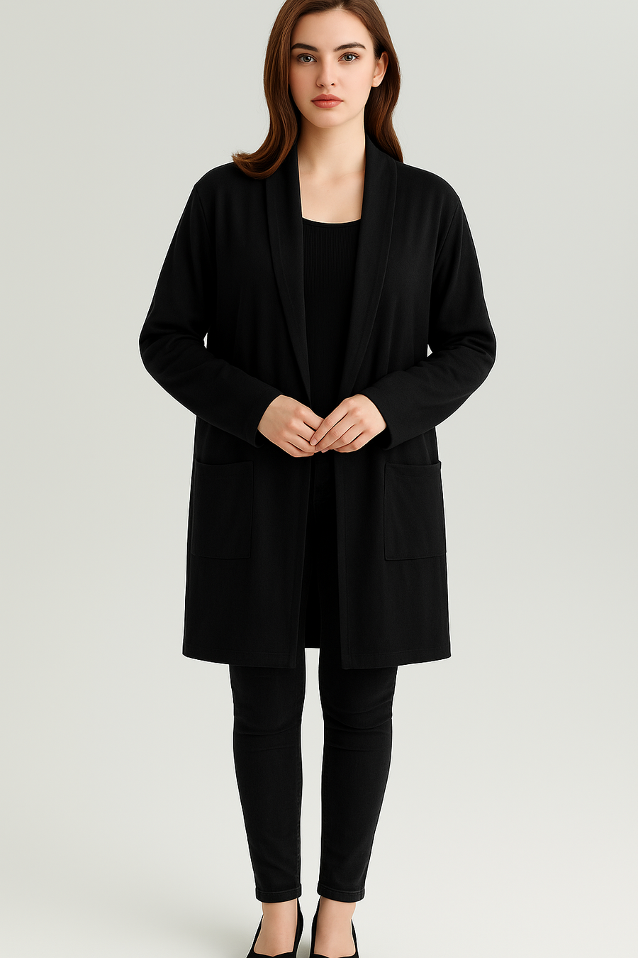 SOFT KNIT CARDIGAN WITH POCKETS