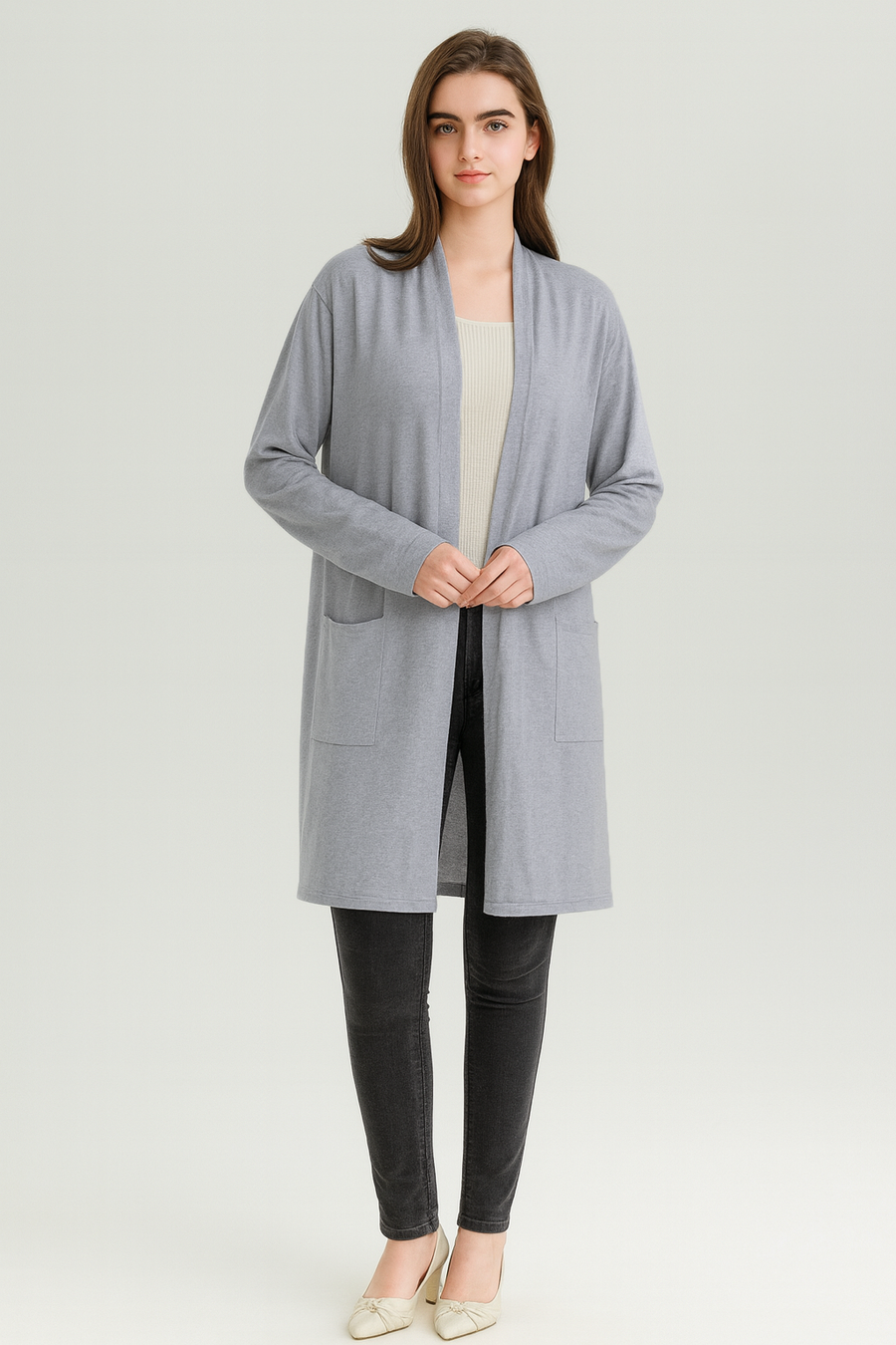 SOFT KNIT CARDIGAN WITH POCKETS
