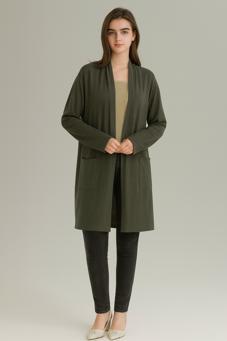 SOFT KNIT CARDIGAN WITH POCKETS