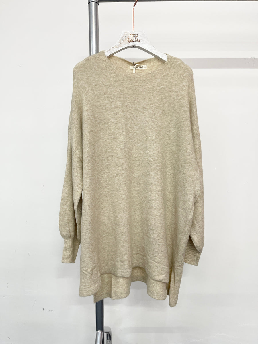 Super Soft and Cozy Wool Blend Baggy Fit Jumper