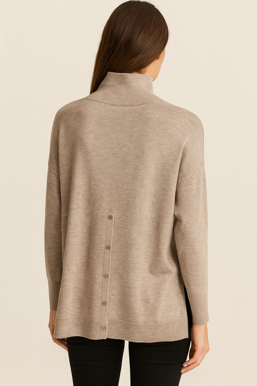 LUXURY KNIT TURTLE NECK JUMPER