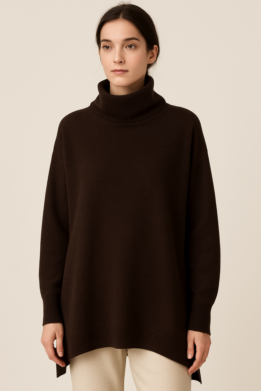 LUXURY KNIT TURTLE NECK JUMPER