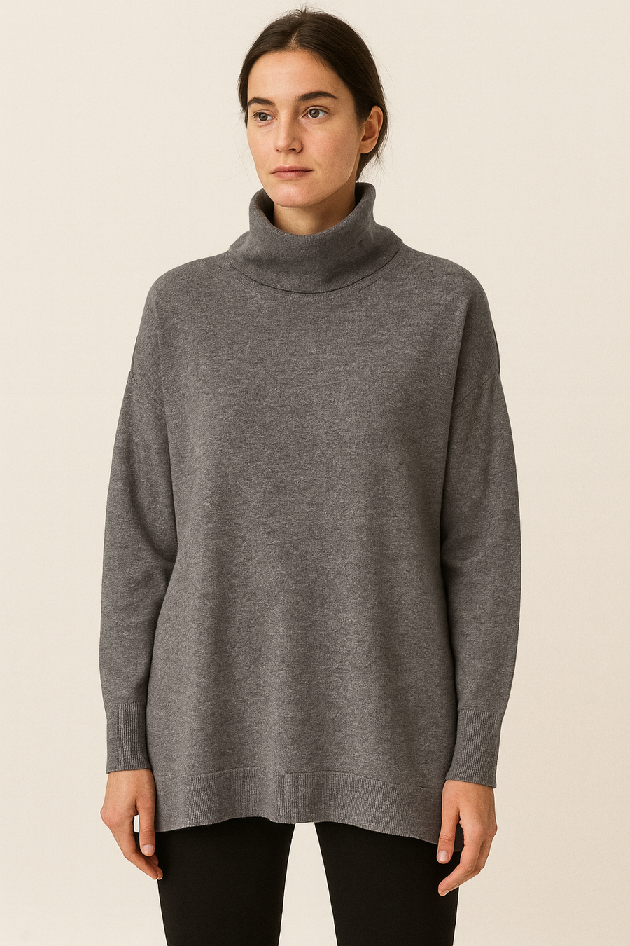 LUXURY KNIT TURTLE NECK JUMPER