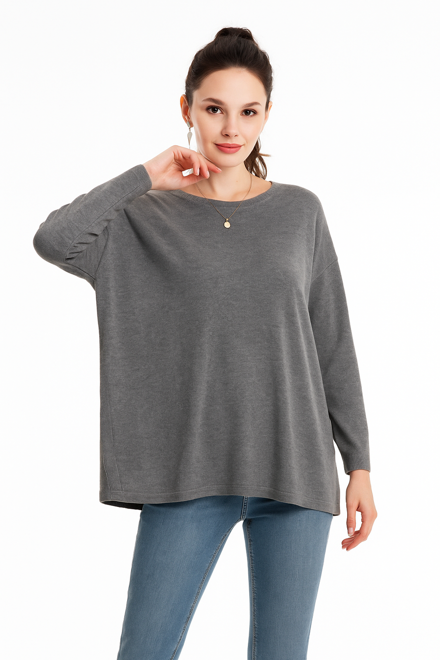 Soft Knit Plus Size Basic Jumper
