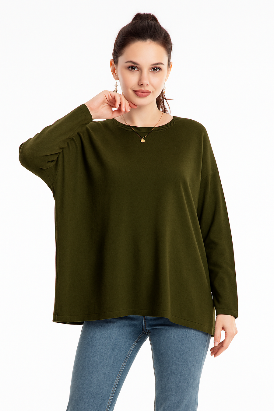 Soft Knit Plus Size Basic Jumper