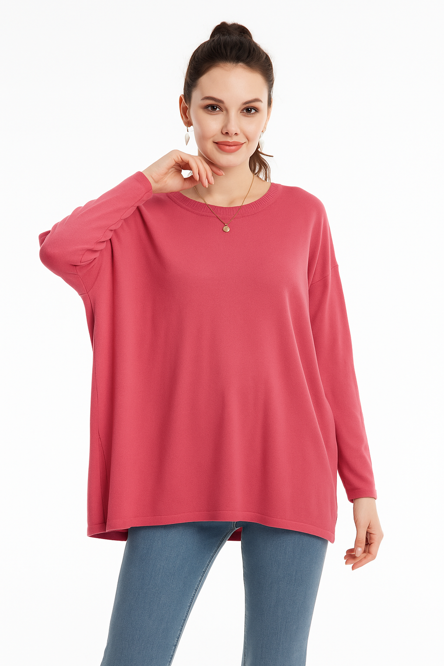 Soft Knit Plus Size Basic Jumper