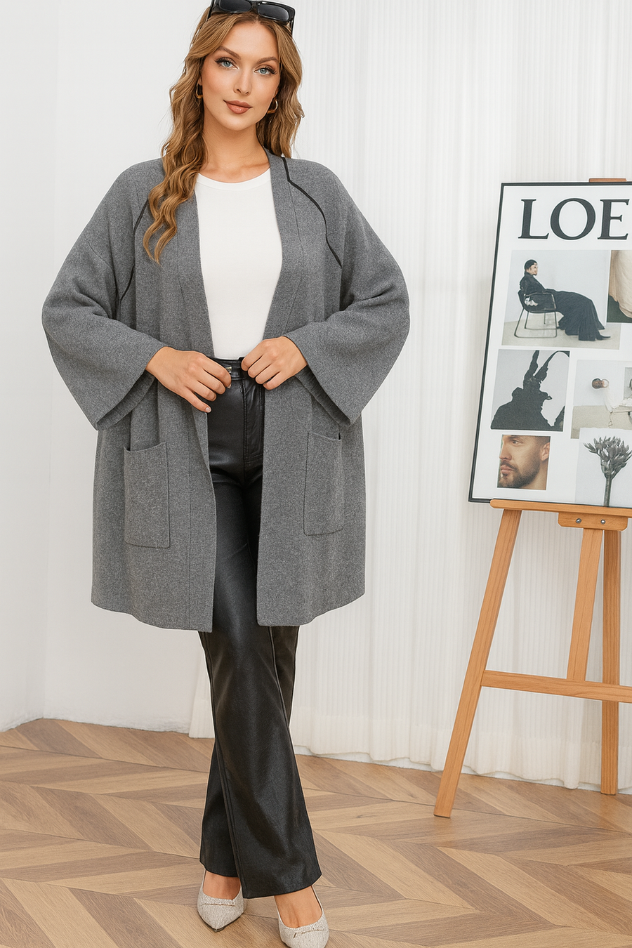 PREMIUM KNIT OVERSIZED CARDIGAN