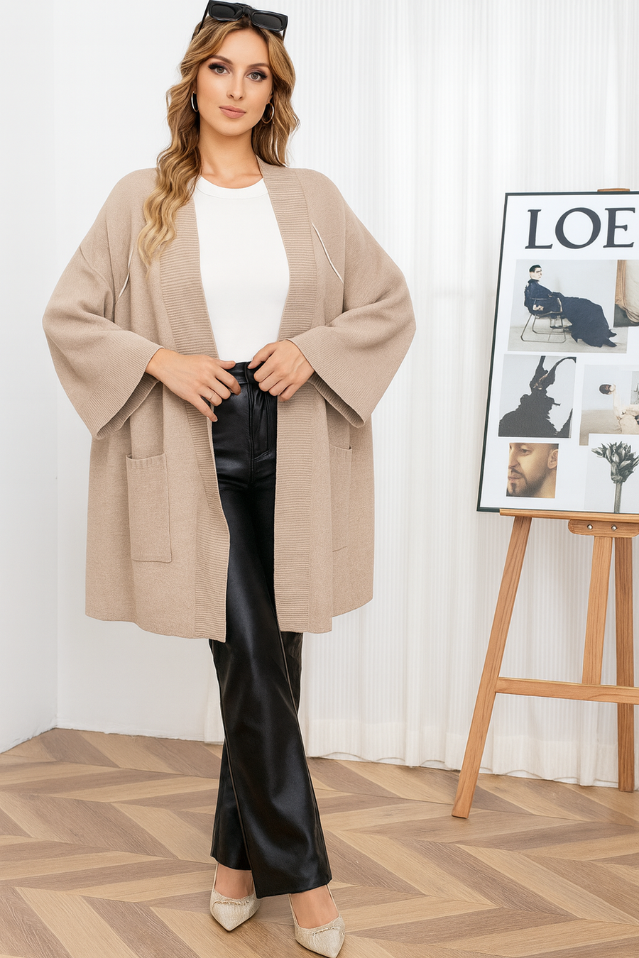 PREMIUM KNIT OVERSIZED CARDIGAN