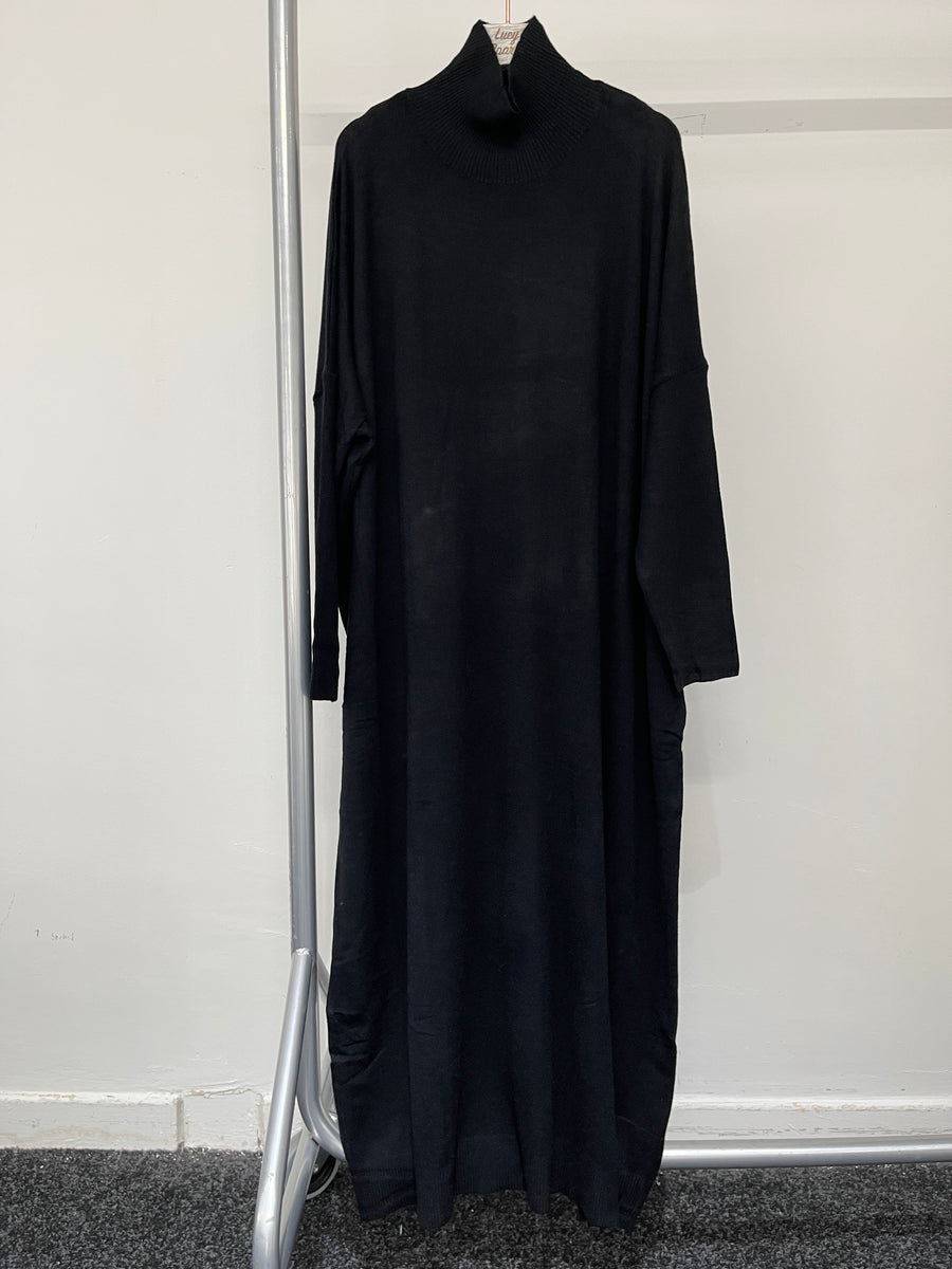 Soft Knit Plus Size Maxi Dress With Waist Belt Bag Included