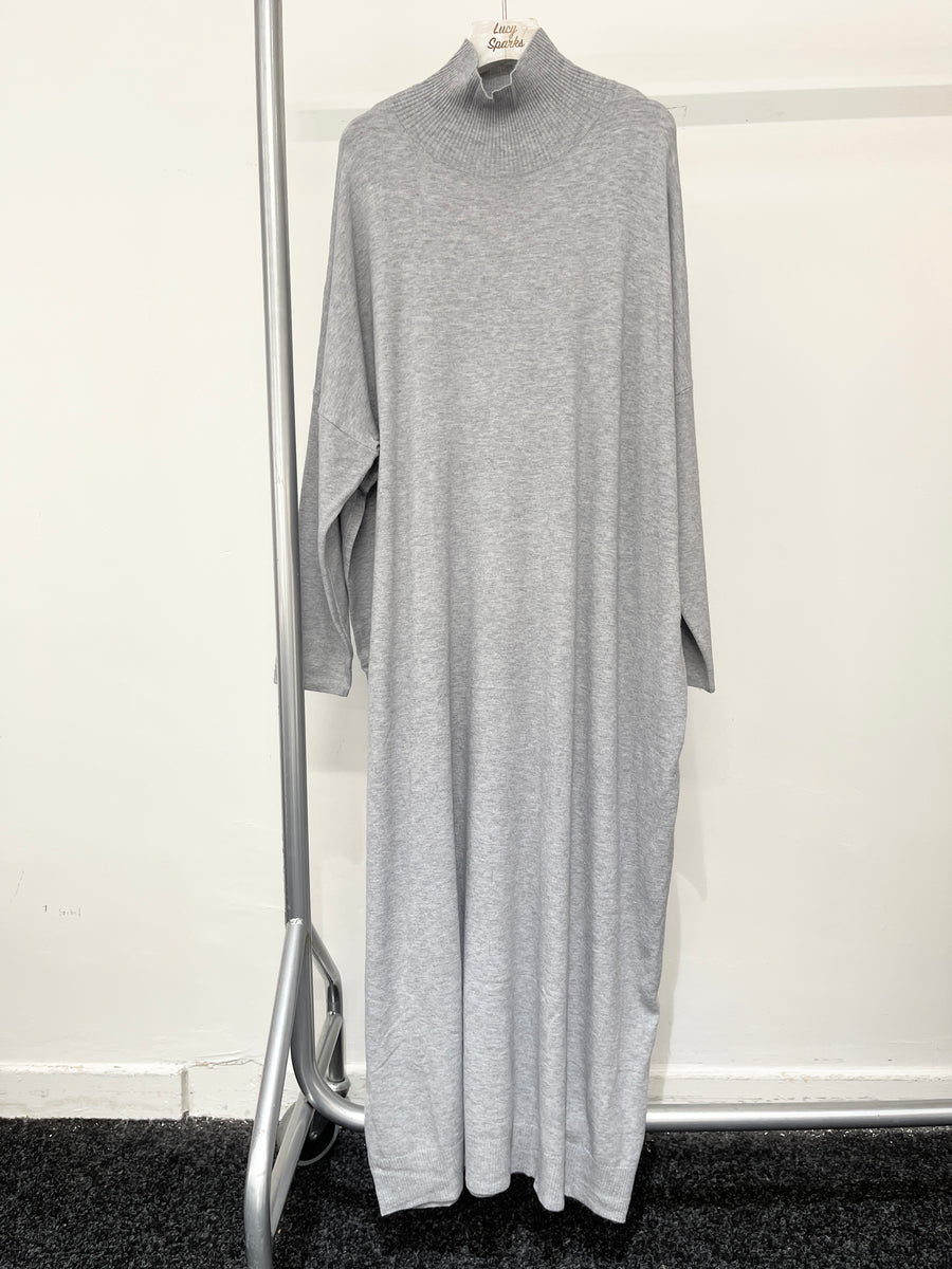 Soft Knit Plus Size Maxi Dress With Waist Belt Bag Included