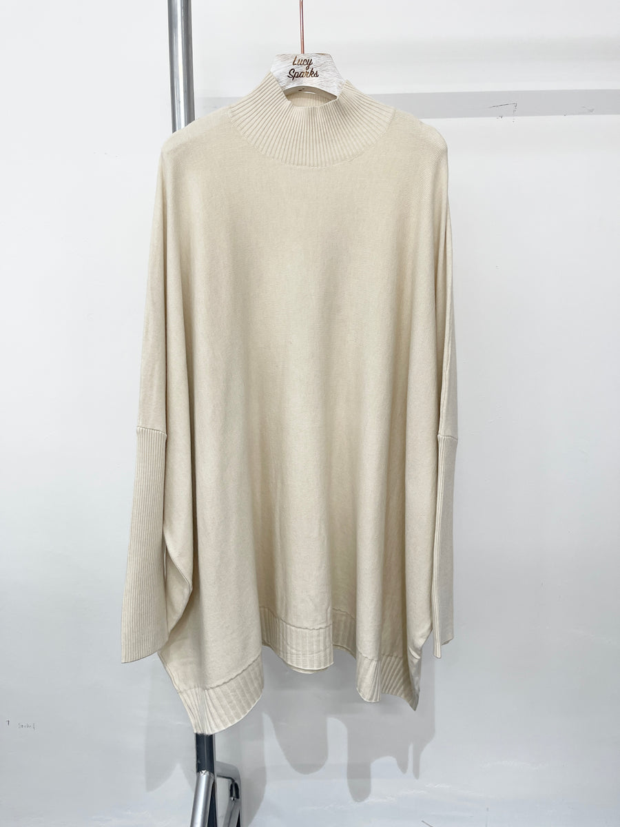 Soft Knit Plus Size Jumper With Fitted Sleeves