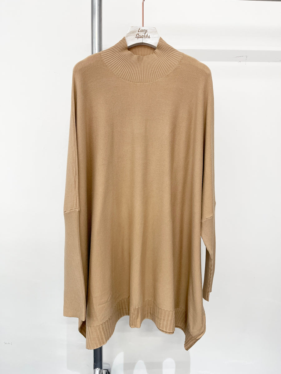 Soft Knit Plus Size Jumper With Fitted Sleeves