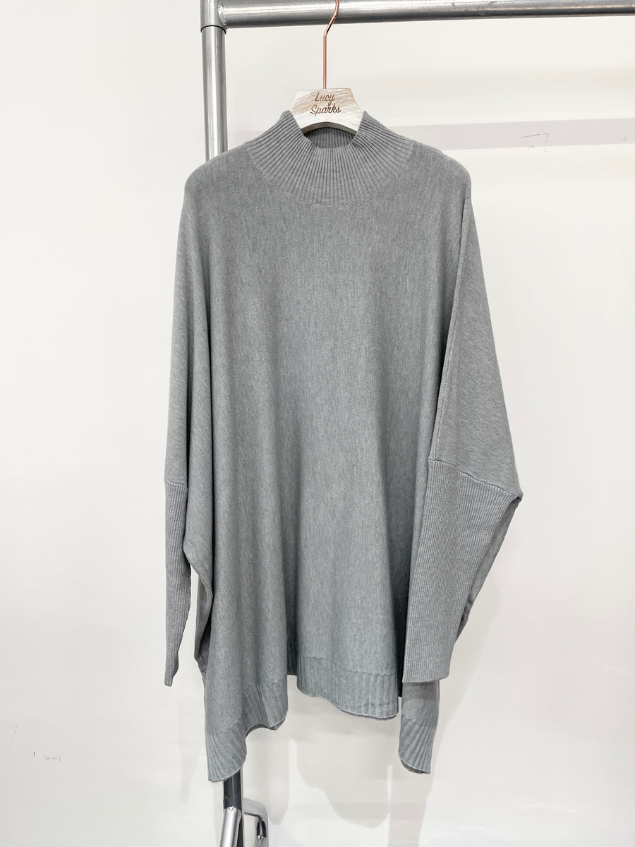 Soft Knit Plus Size Jumper With Fitted Sleeves