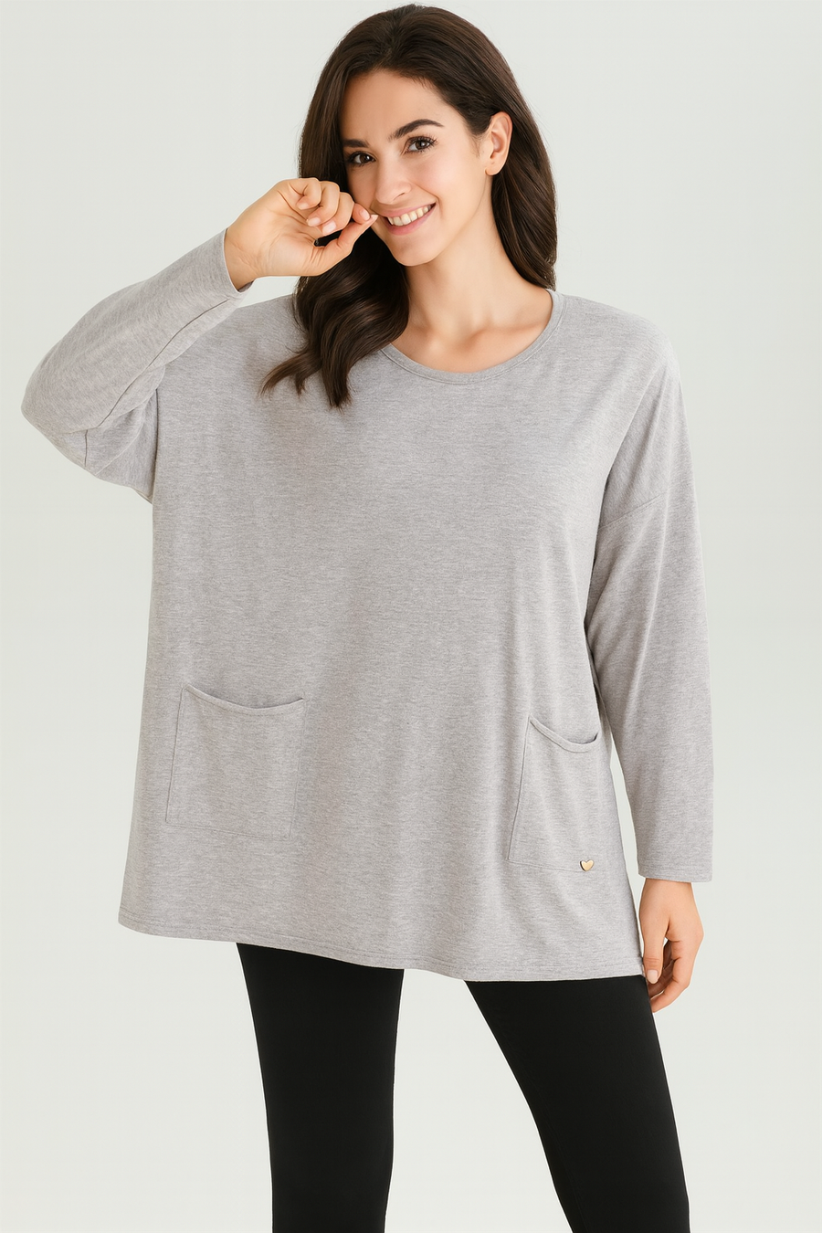 SOFT KNIT OVERSIZED JUMPER WITH POCKETS
