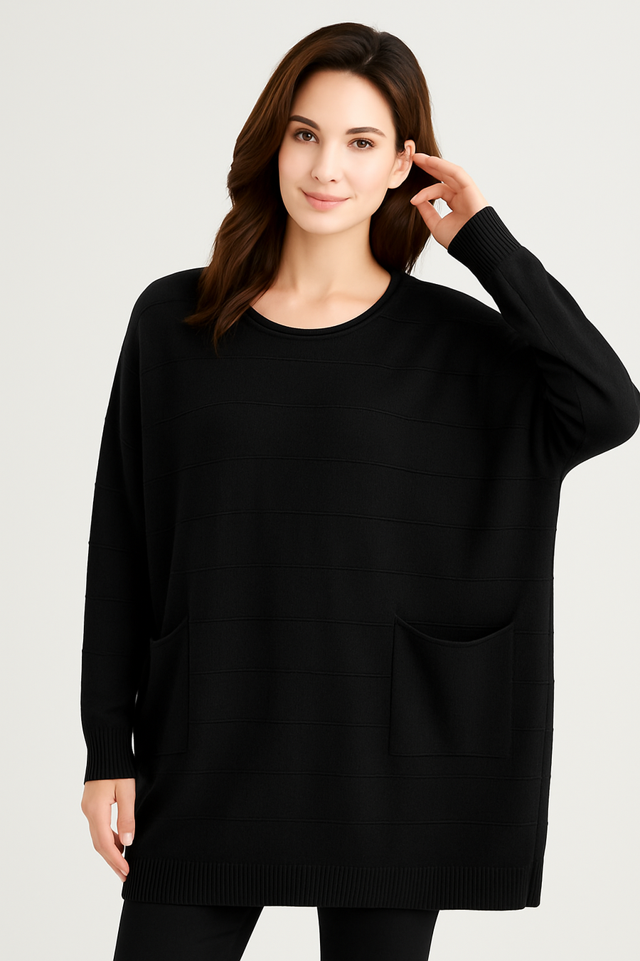 PLUS SIZE SOFT KNIT JUMPER