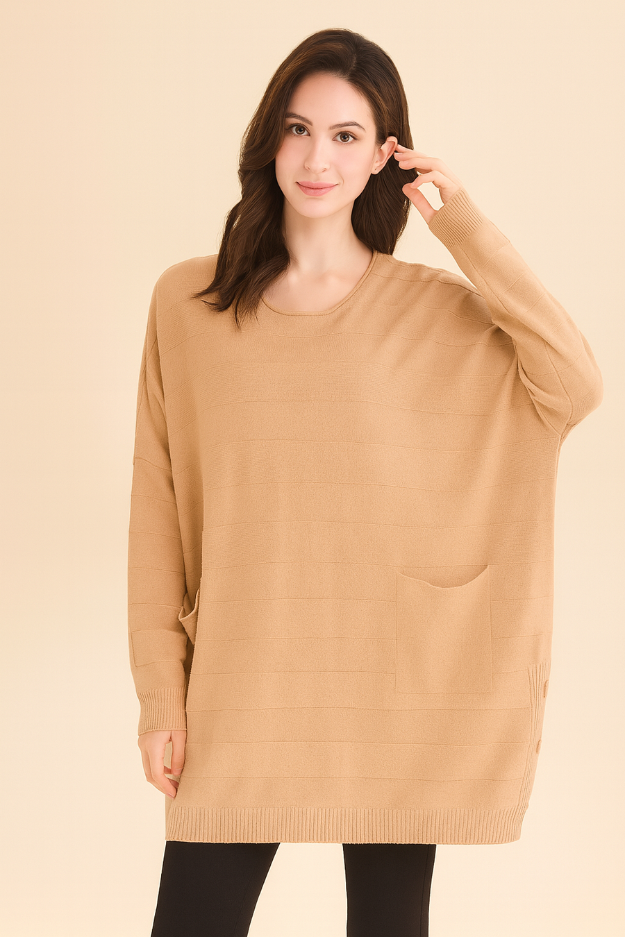 PLUS SIZE SOFT KNIT JUMPER