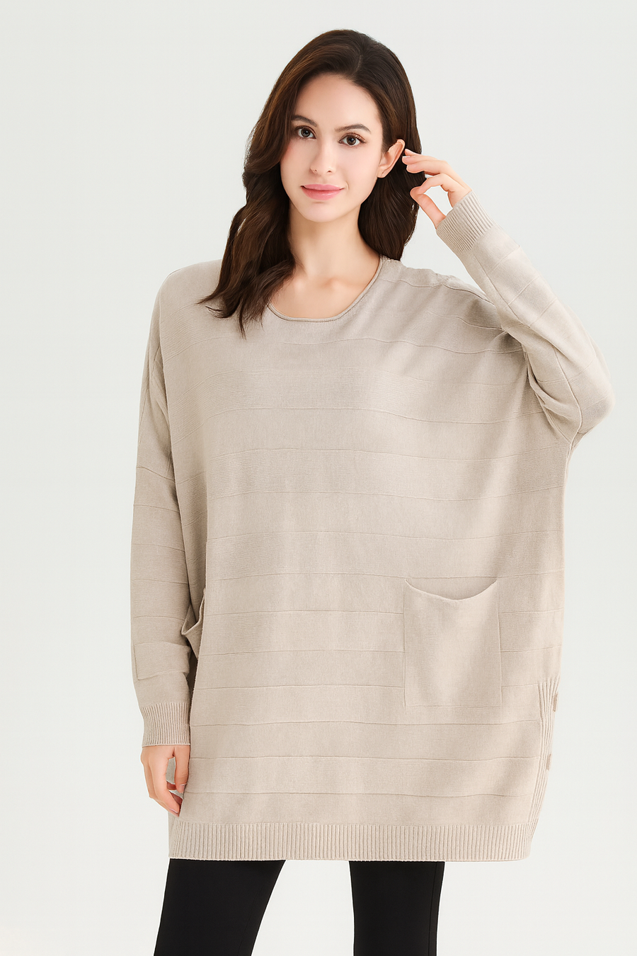 PLUS SIZE SOFT KNIT JUMPER