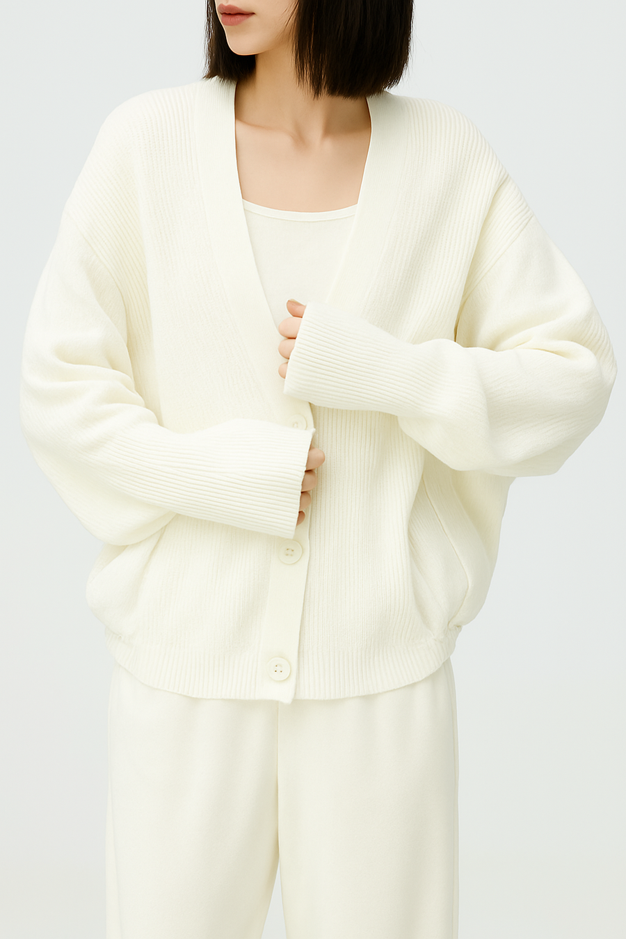 LUXURY CARDIGAN MULTI TEXTURE