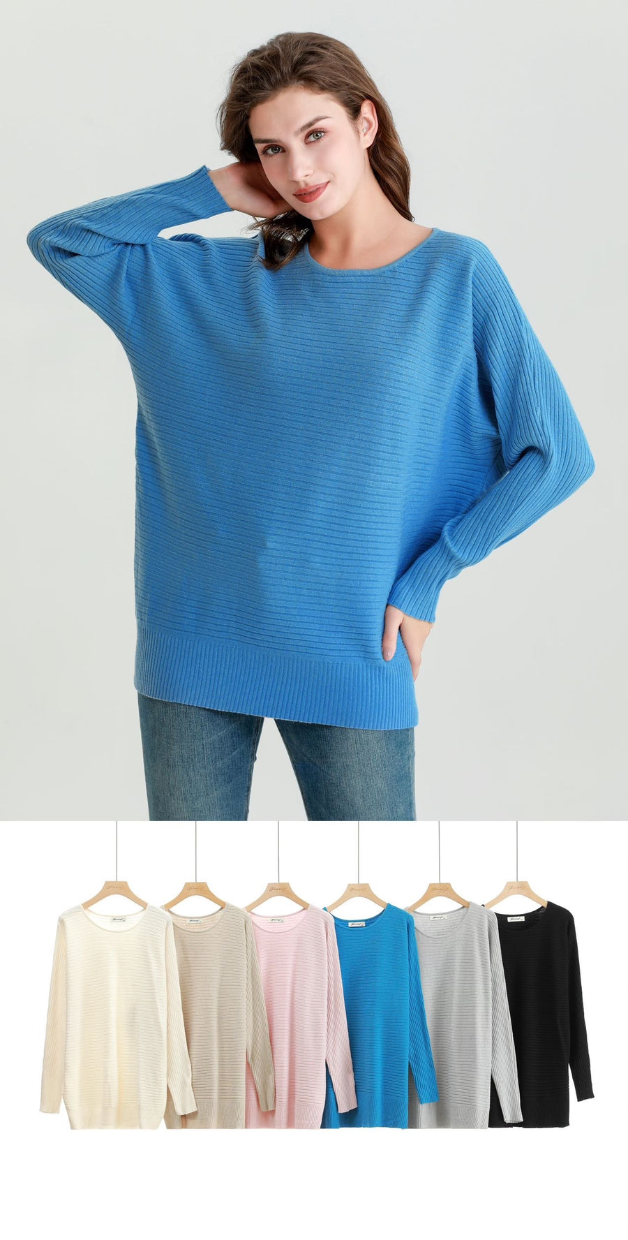 Soft Knit Ribbed Jumper