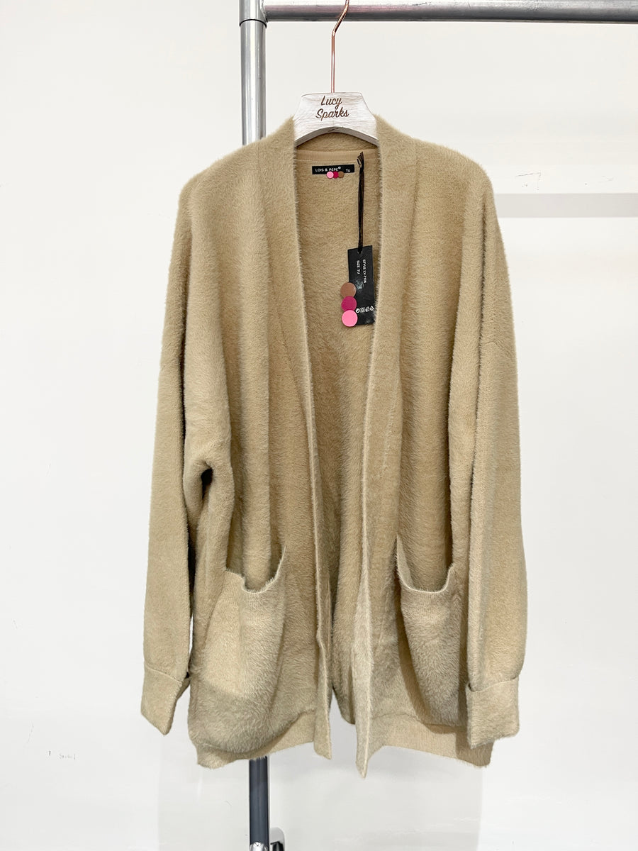 Premium Quality Soft Fluffy Cardigan With Pockets