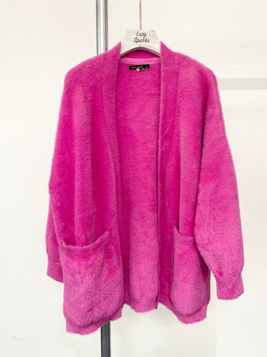 Premium Quality Soft Fluffy Cardigan With Pockets