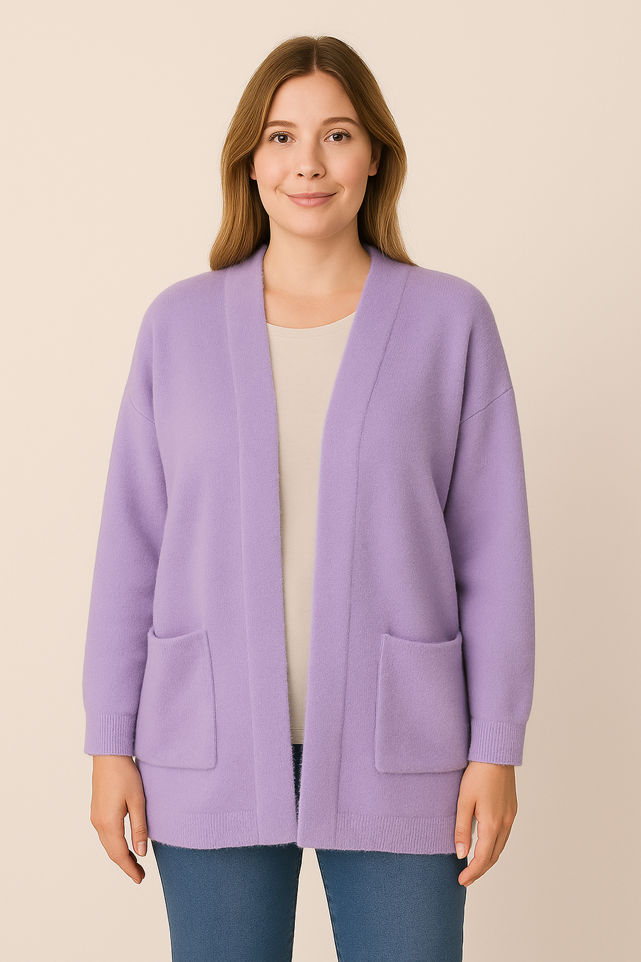 Premium Quality Soft Fluffy Cardigan With Pockets