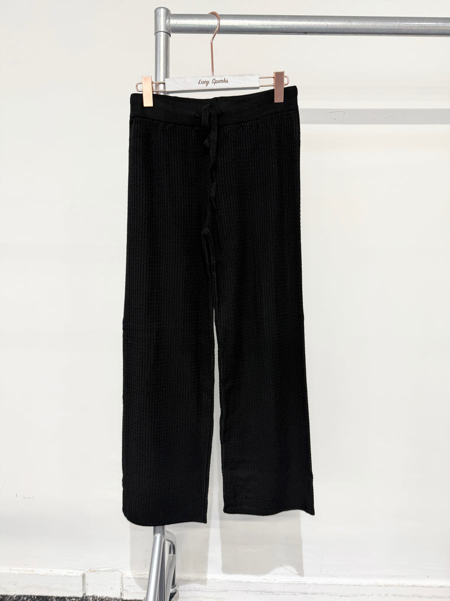 Premium Quality Wave Knitting Wide Leg Trousers