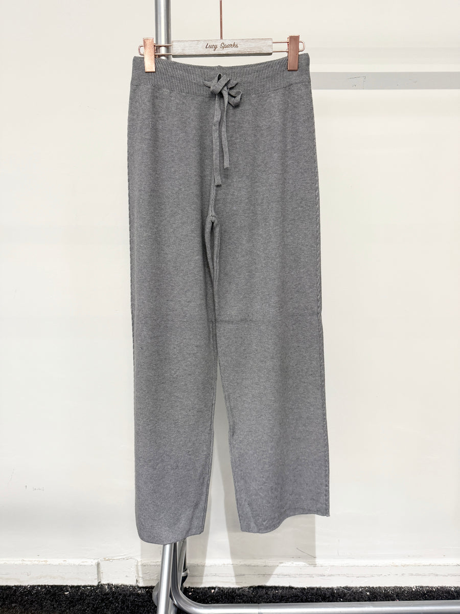 Premium Knit Quality Braided Sides Wide Leg Trousers