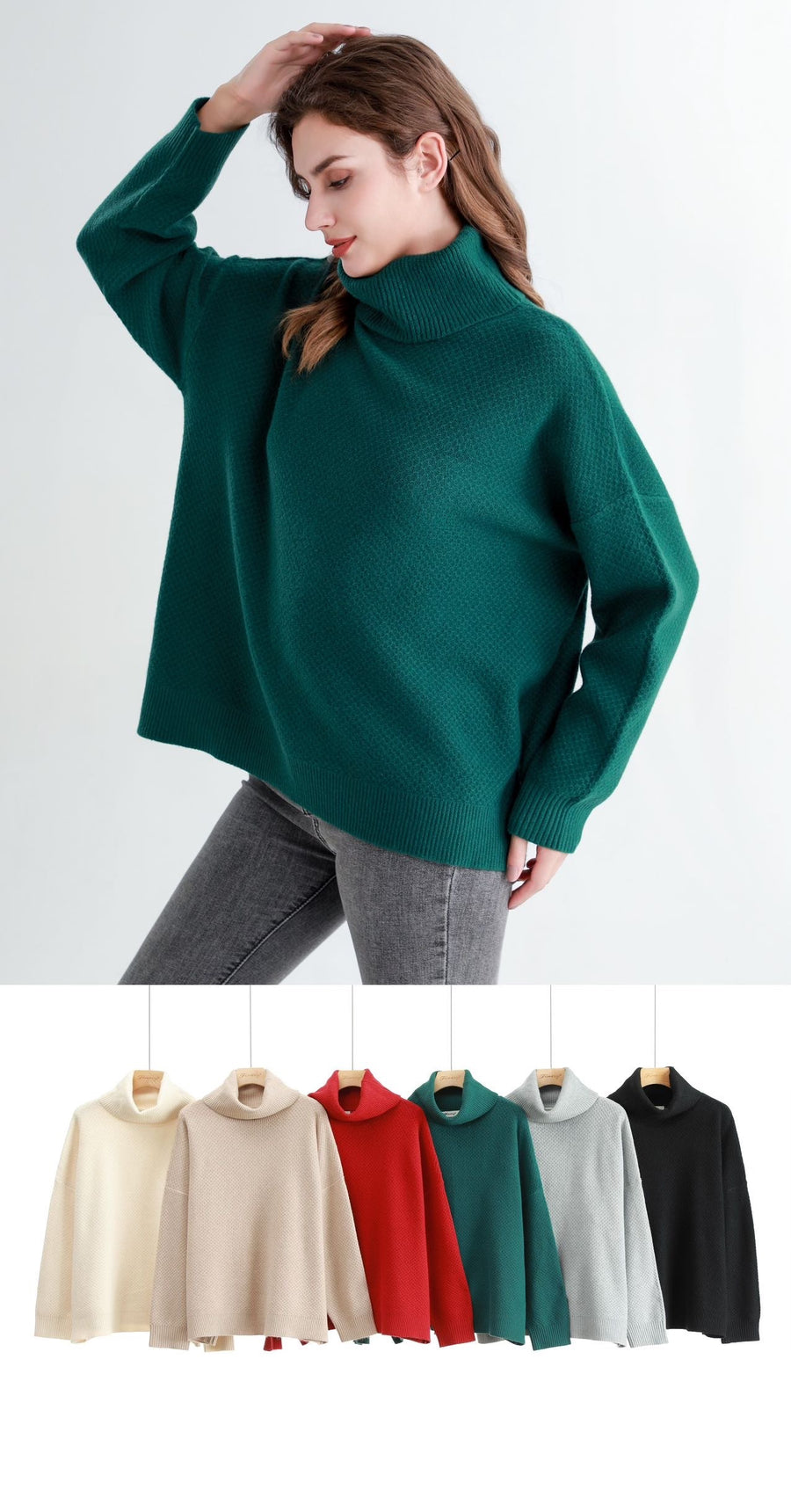 Hive Knitting Design Roll Neck Soft Jumper