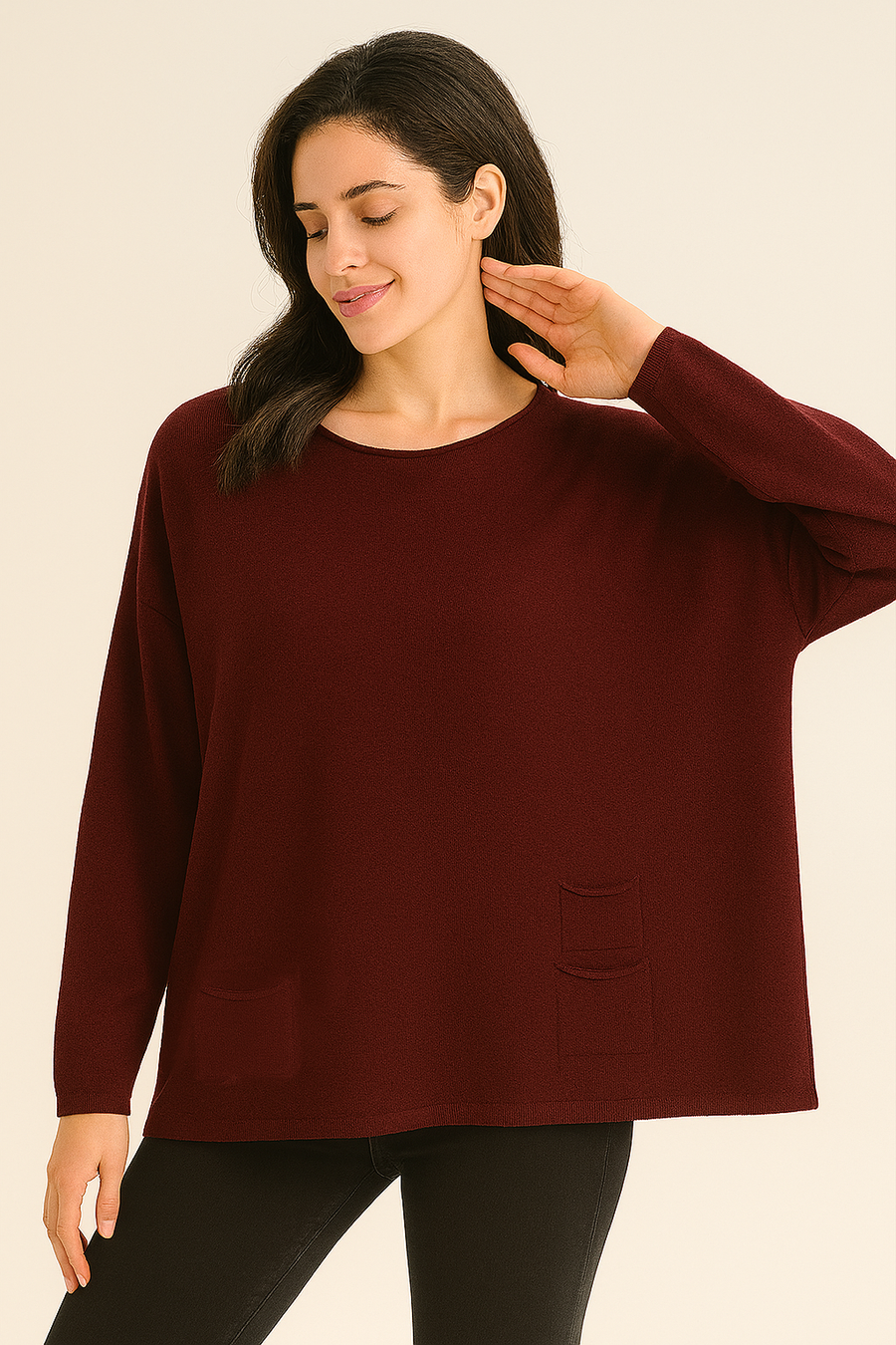 SOFT KNIT PLUS SIZE JUMPER